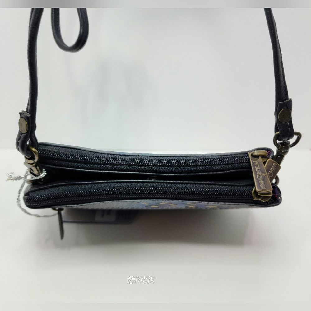 Anuschka Hand Painted Leather Crossbody Bag NWT - Picture 5 of 13